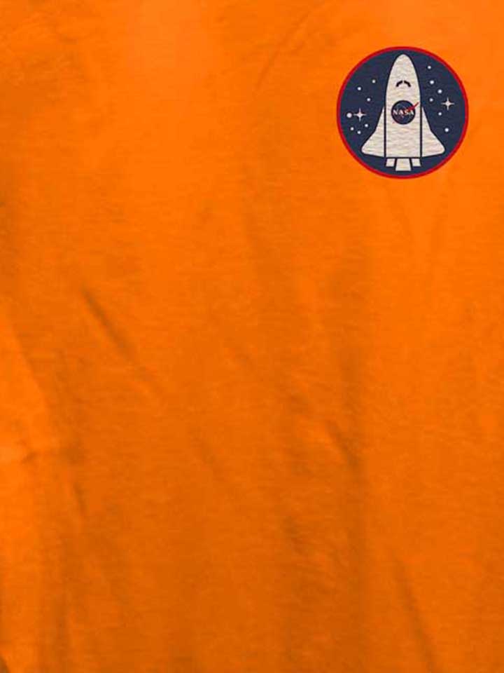 nasa-shuttle-logo-chest-print-damen-t-shirt orange 4