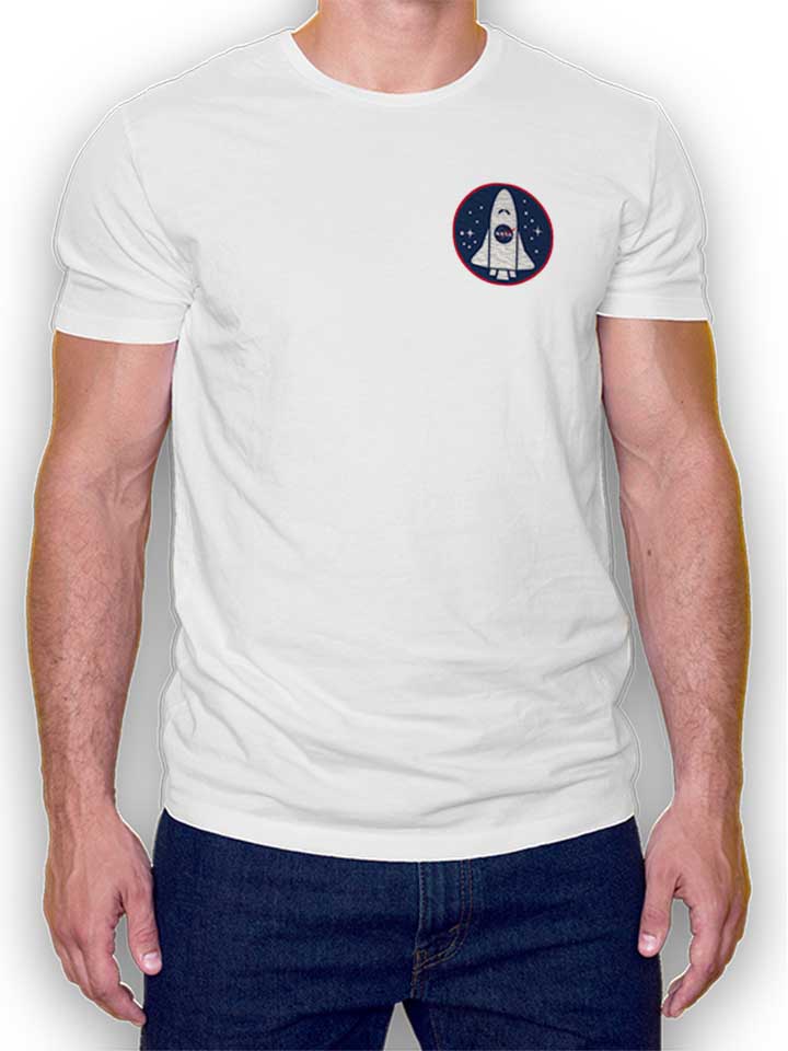 Nasa Shuttle Logo Chest Print T-Shirt weiss L