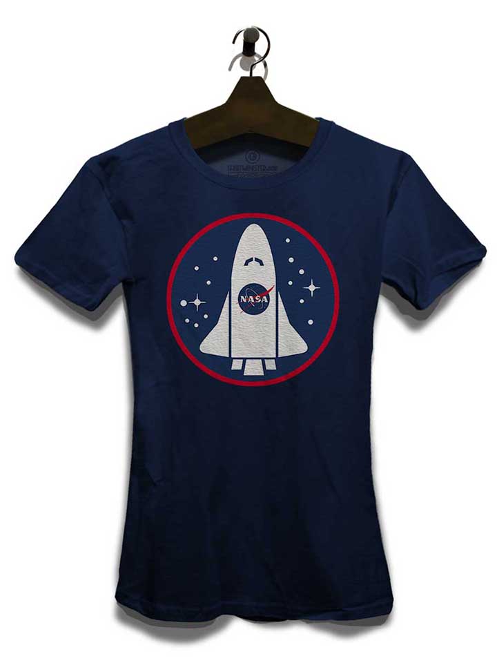 nasa-shuttle-logo-damen-t-shirt dunkelblau 3