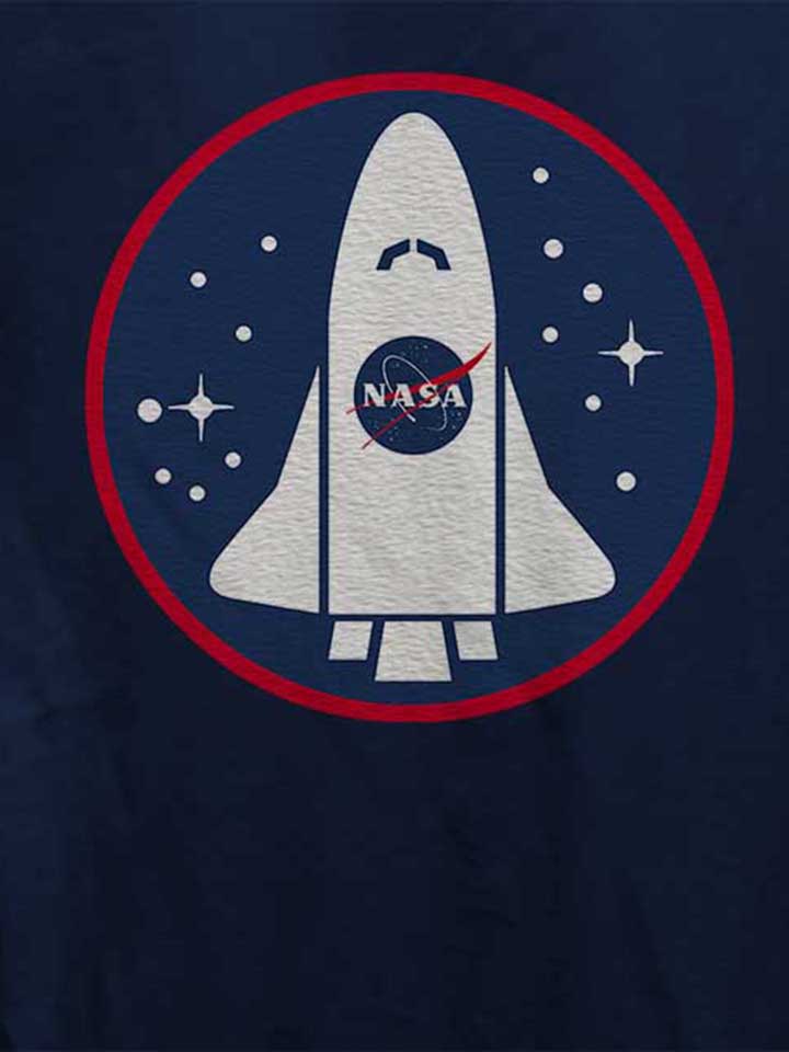 nasa-shuttle-logo-damen-t-shirt dunkelblau 4