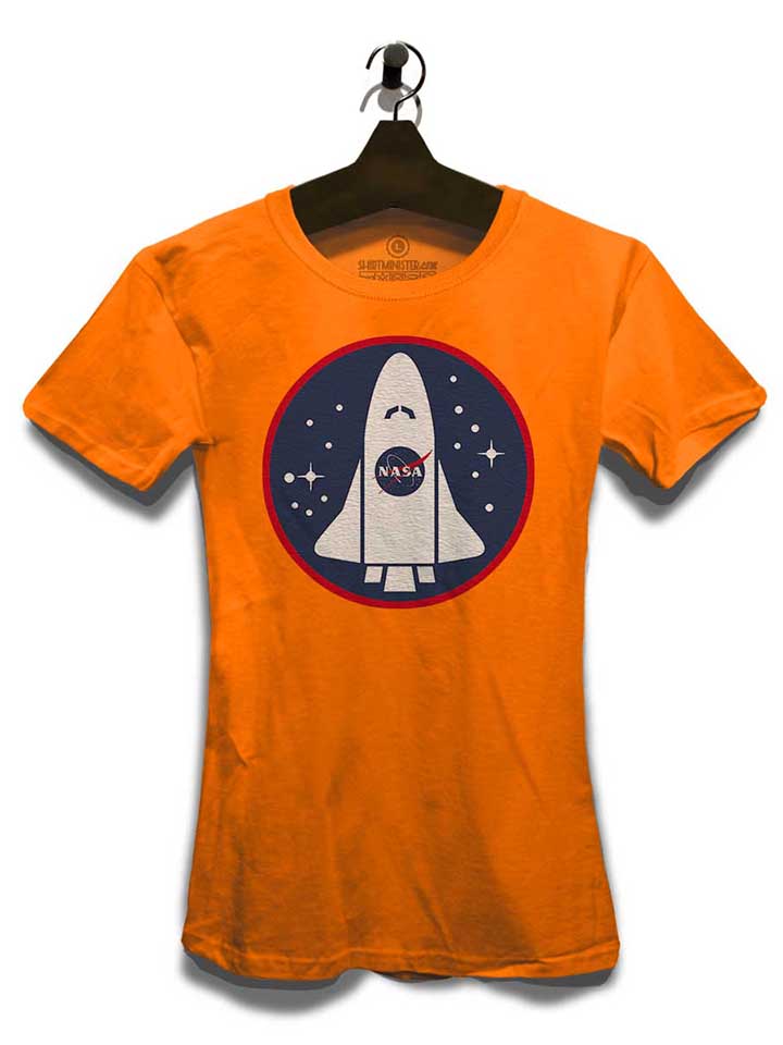 nasa-shuttle-logo-damen-t-shirt orange 3