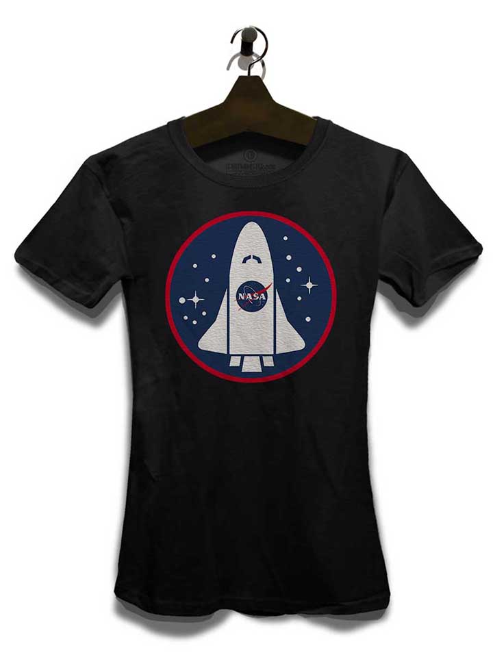 nasa-shuttle-logo-damen-t-shirt schwarz 3