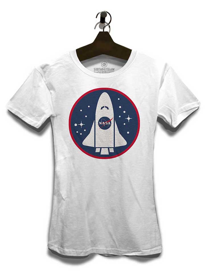 nasa-shuttle-logo-damen-t-shirt weiss 3