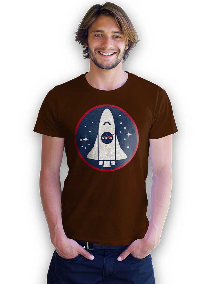 nasa-shuttle-logo-t-shirt braun 2