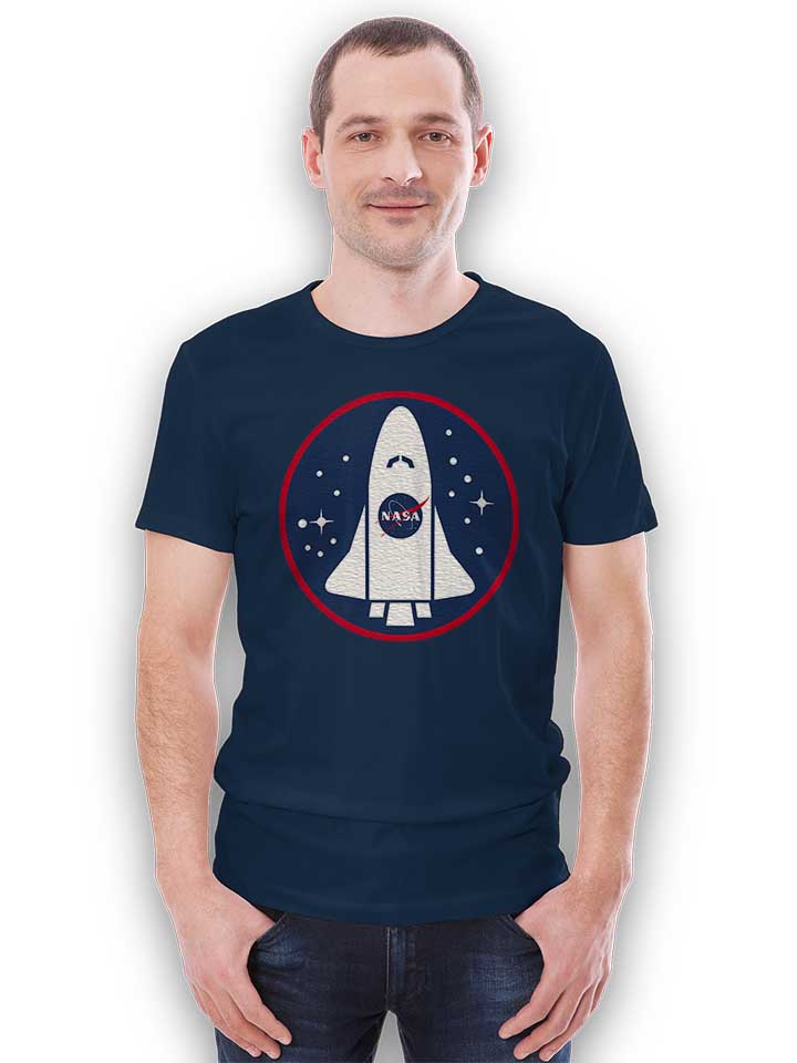 nasa-shuttle-logo-t-shirt dunkelblau 2