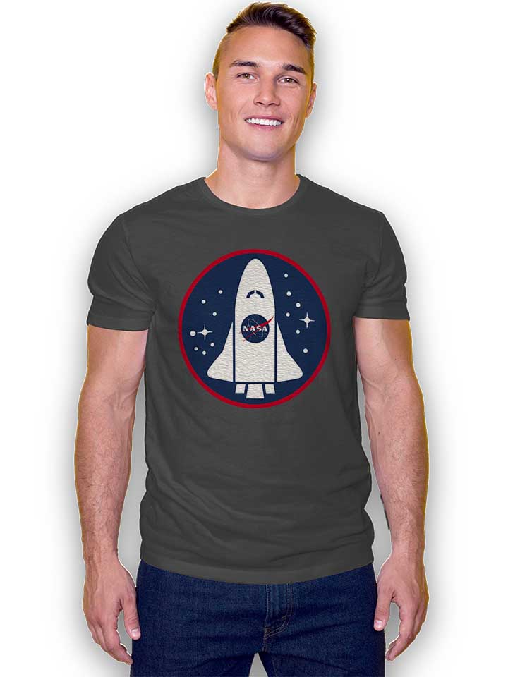 nasa-shuttle-logo-t-shirt dunkelgrau 2