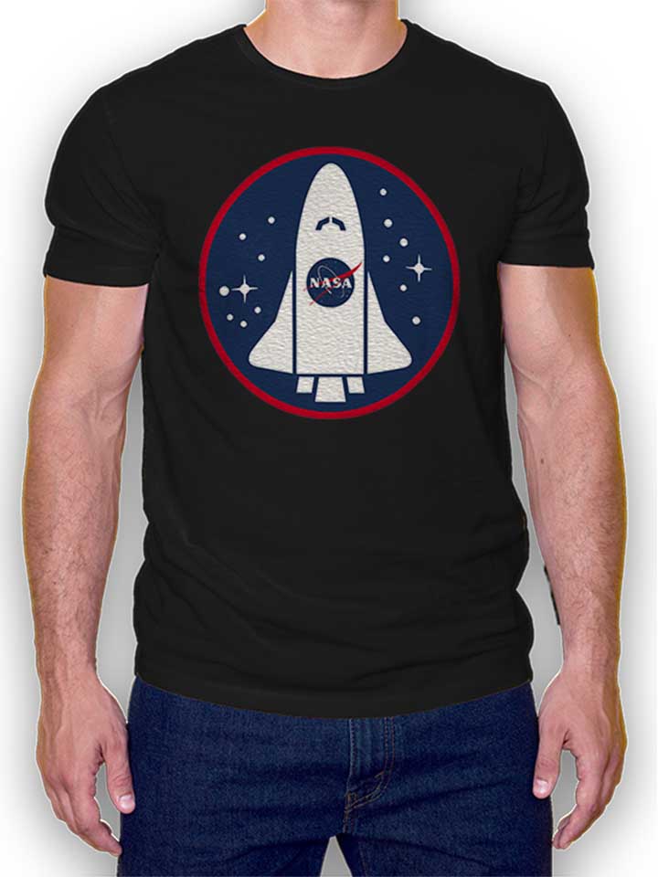 Nasa Shuttle Logo T-Shirt schwarz L