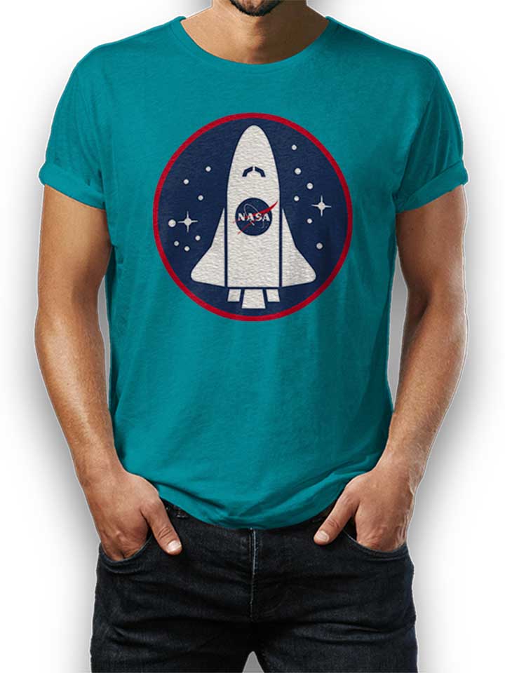 nasa-shuttle-logo-t-shirt tuerkis 1
