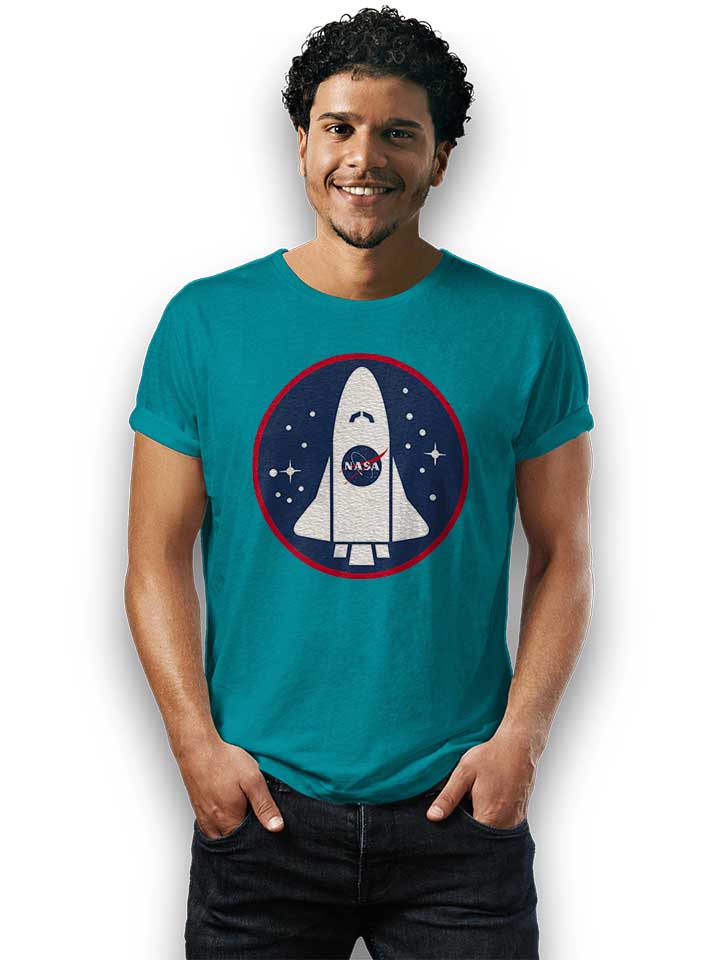nasa-shuttle-logo-t-shirt tuerkis 2