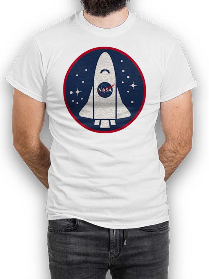 Nasa Shuttle Logo T-Shirt weiss L