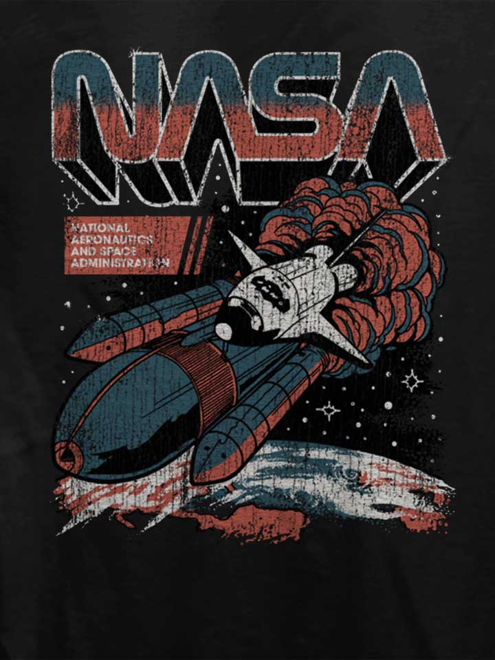 nasa-space-flight-damen-t-shirt schwarz 4