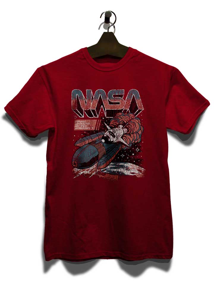 nasa-space-flight-t-shirt bordeaux 3