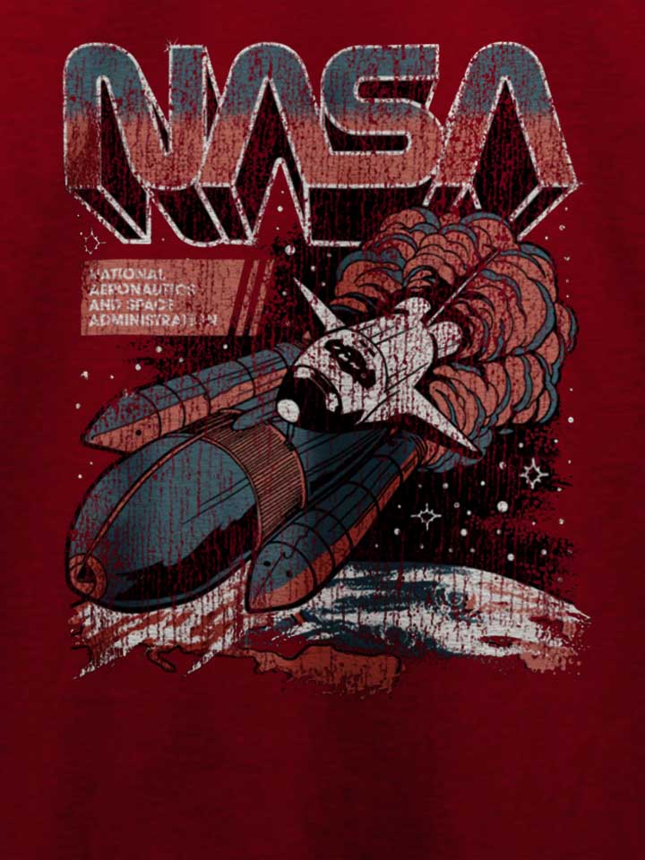 nasa-space-flight-t-shirt bordeaux 4