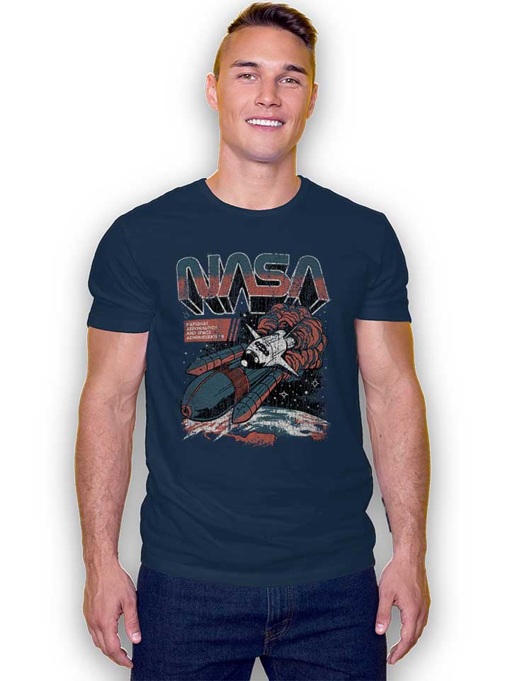 nasa-space-flight-t-shirt dunkelblau 2