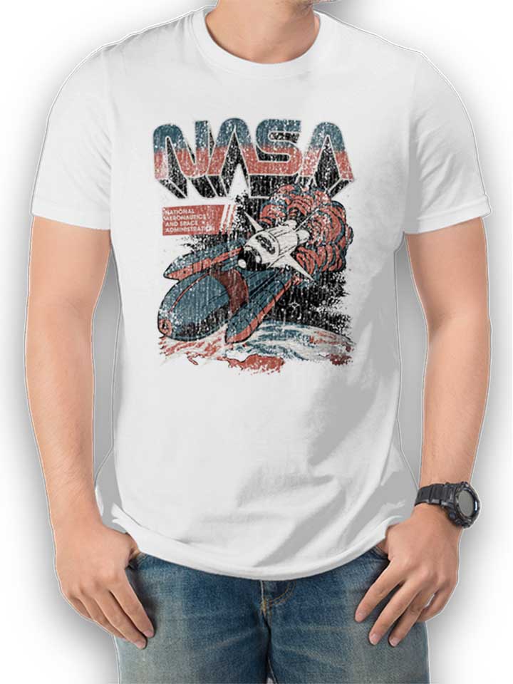 Nasa Space Flight T-Shirt bianco L