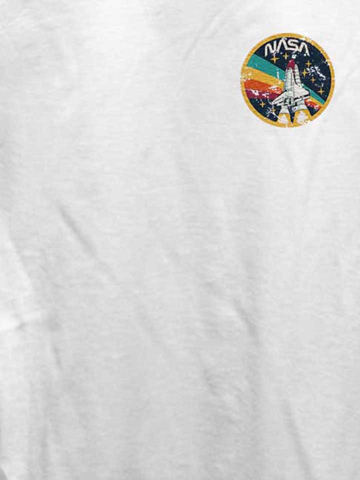 nasa-space-shuttle-vintage-chest-print-damen-t-shirt weiss 4
