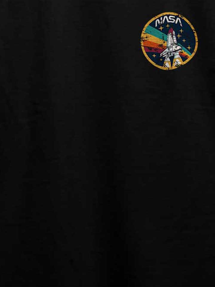 nasa-space-shuttle-vintage-chest-print-t-shirt schwarz 4