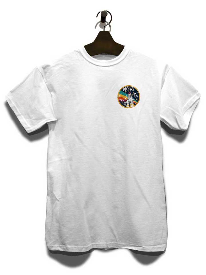 nasa-space-shuttle-vintage-chest-print-t-shirt weiss 3