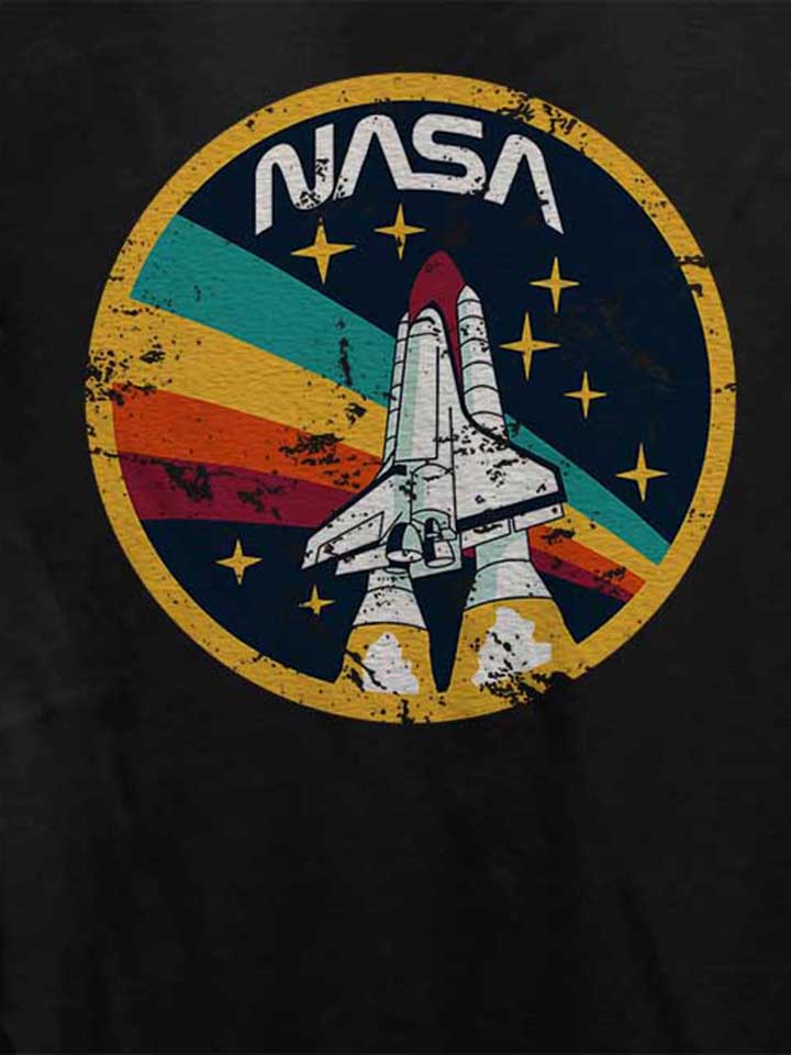 nasa-space-shuttle-vintage-damen-t-shirt schwarz 4