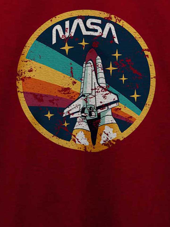 nasa-space-shuttle-vintage-t-shirt bordeaux 4