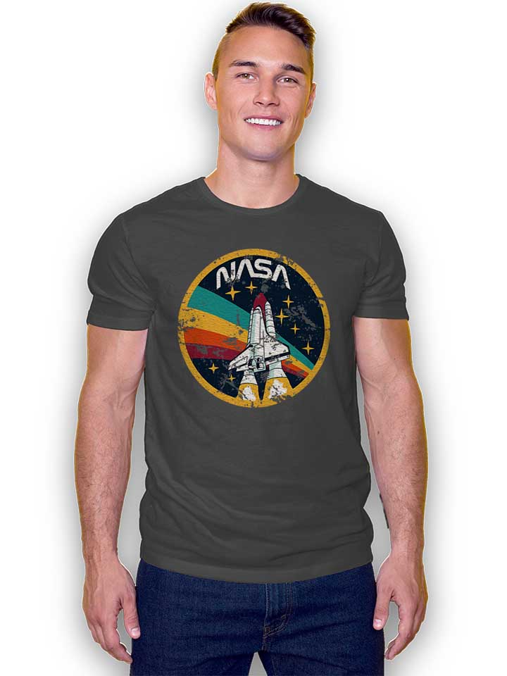 nasa-space-shuttle-vintage-t-shirt dunkelgrau 2