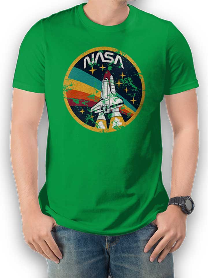nasa-space-shuttle-vintage-t-shirt gruen 1