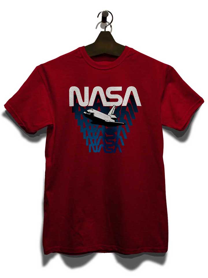 nasa-space-shuttle-t-shirt bordeaux 3