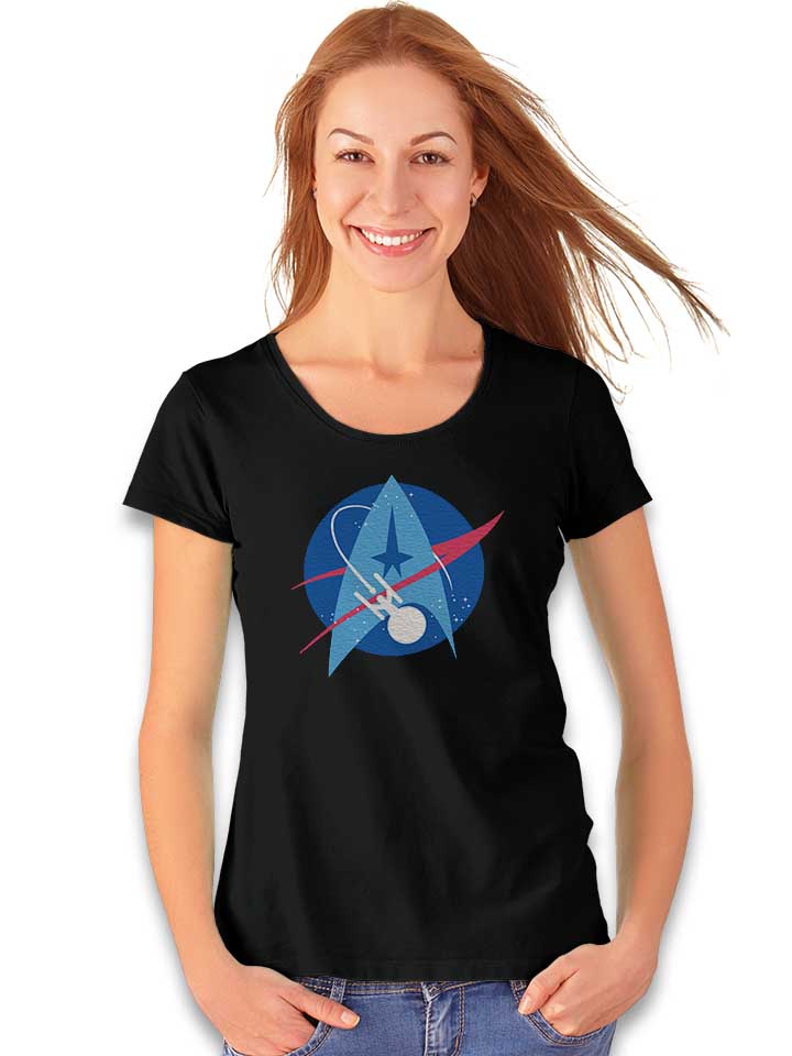 nasa-space-trek-damen-t-shirt schwarz 2