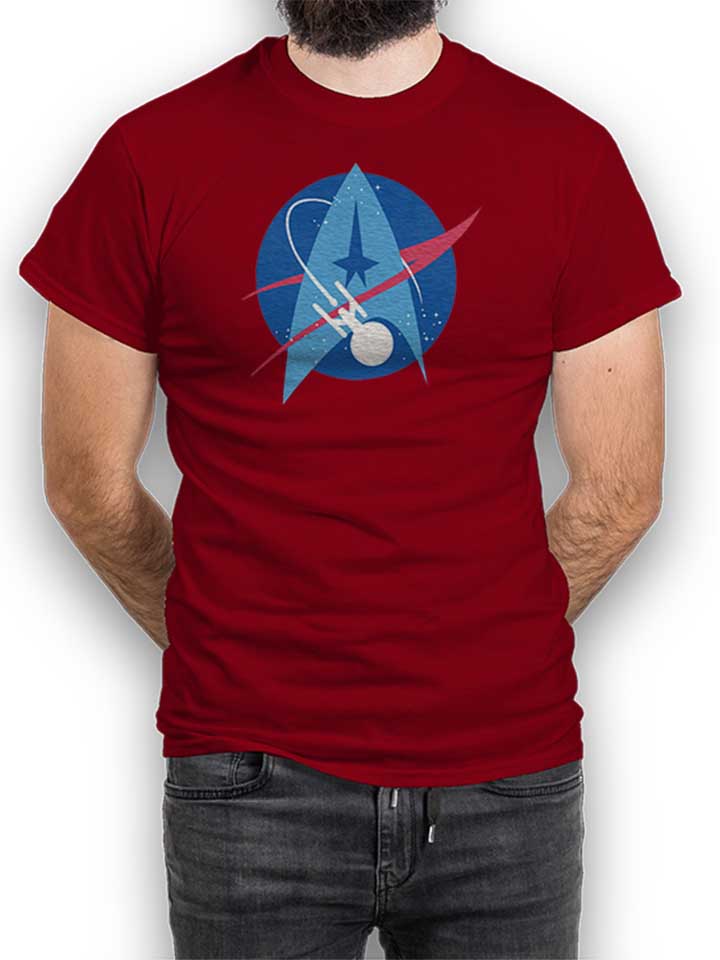 nasa-space-trek-t-shirt bordeaux 1