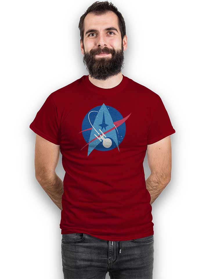 nasa-space-trek-t-shirt bordeaux 2