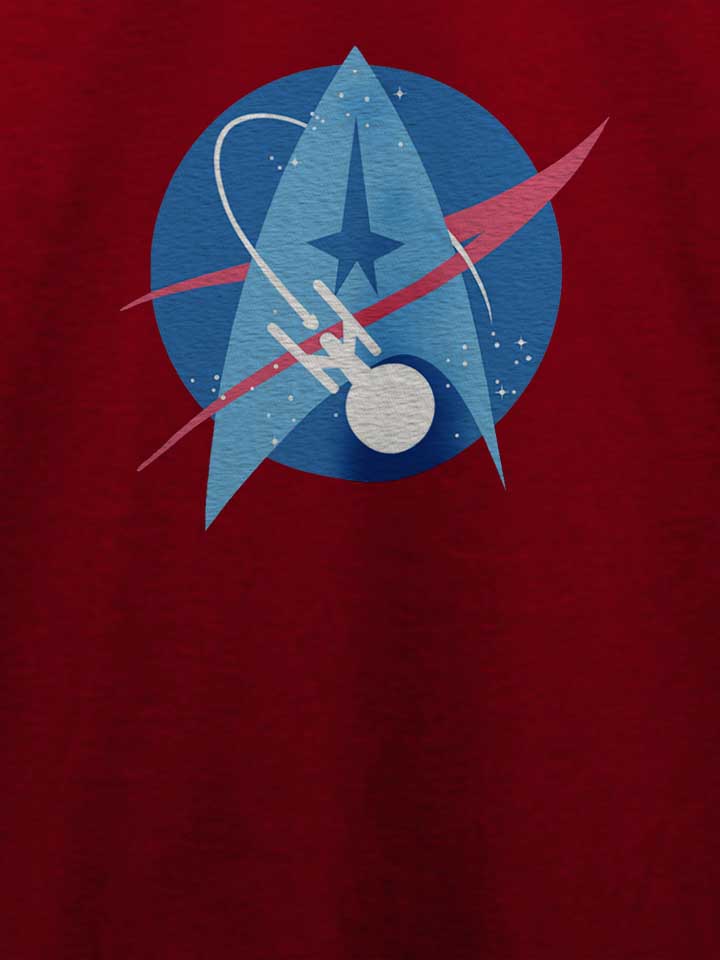 nasa-space-trek-t-shirt bordeaux 4