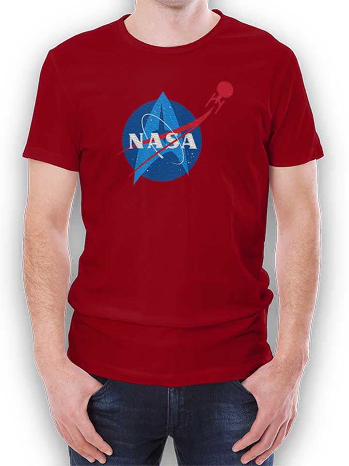 Nasa Trekkie T-Shirt maroon L