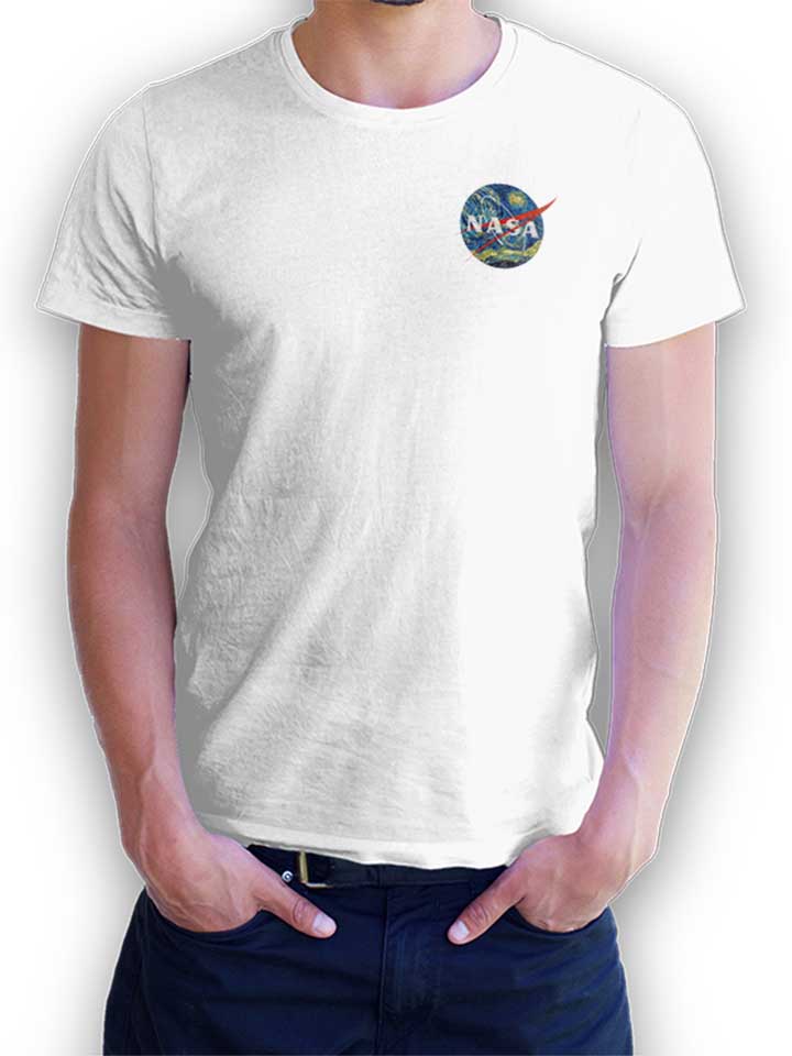 Nasa Van Gogh Chest Print T-Shirt weiss L