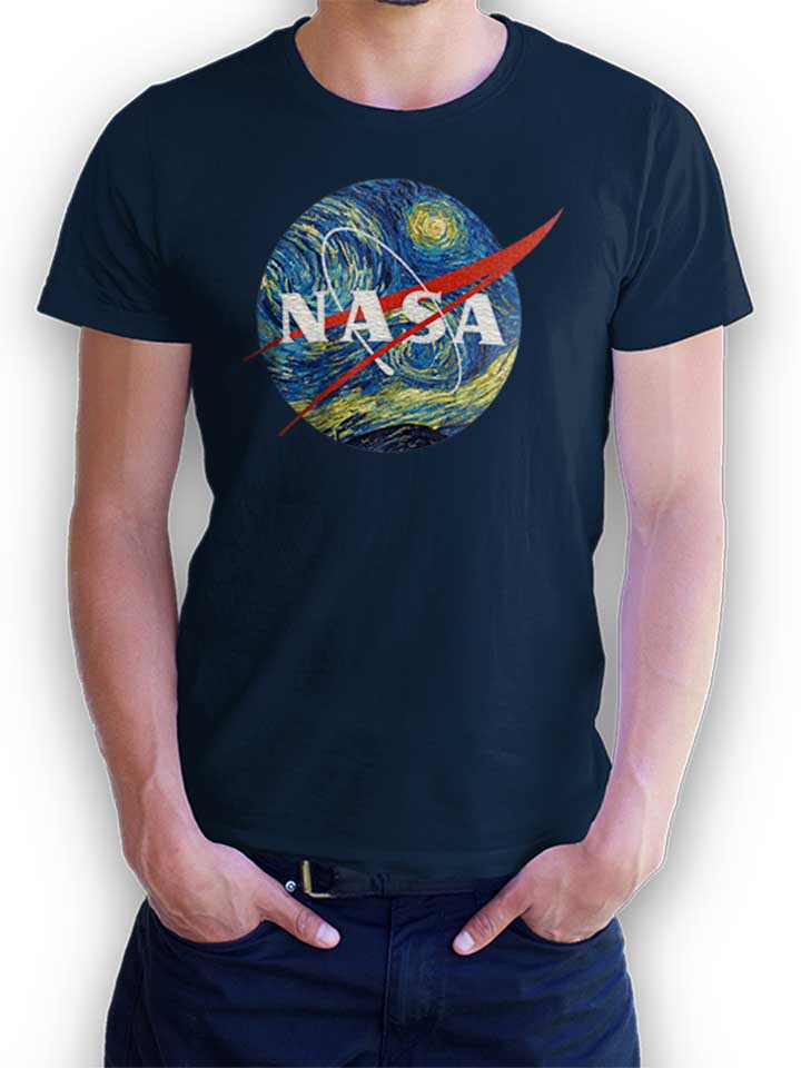 Nasa Van Gogh T-Shirt navy L