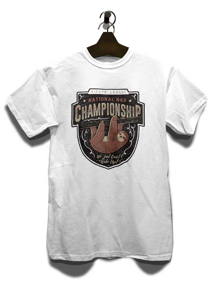 national-nap-championship-sloth-t-shirt weiss 3