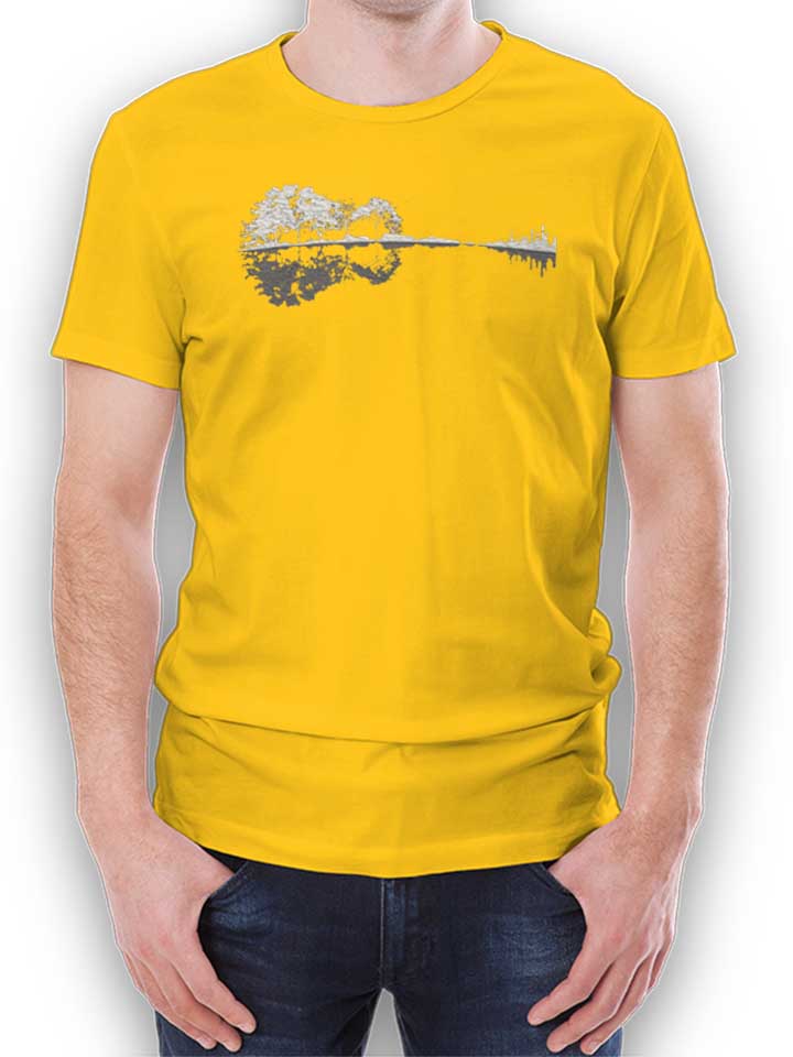 Nature Guitar T-Shirt yellow L