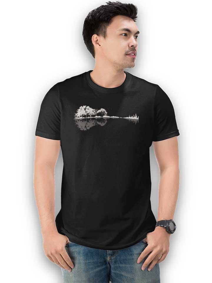 nature-guitar-t-shirt schwarz 2
