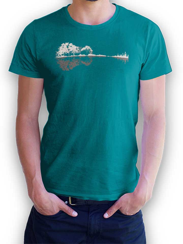 nature-guitar-t-shirt tuerkis 1