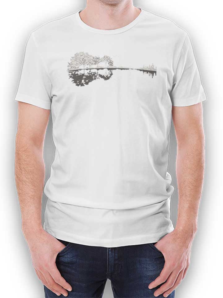 Nature Guitar T-Shirt weiss L