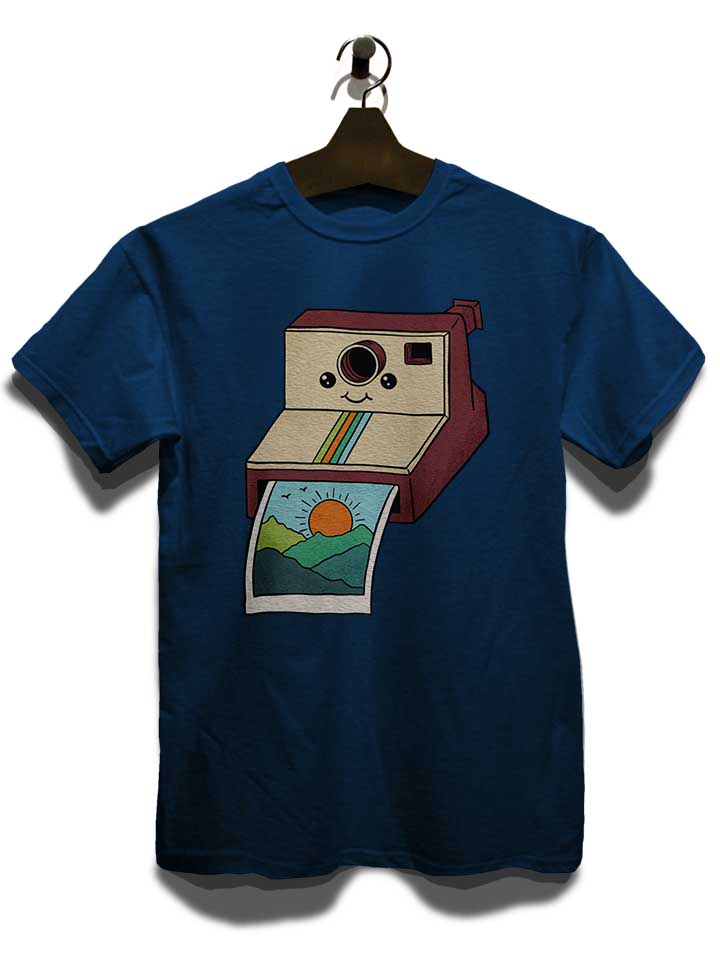 nature-photo-polaroid-t-shirt dunkelblau 3