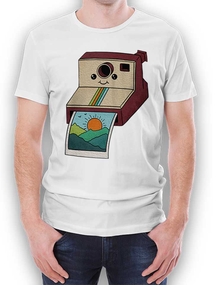 nature-photo-polaroid-t-shirt weiss 1