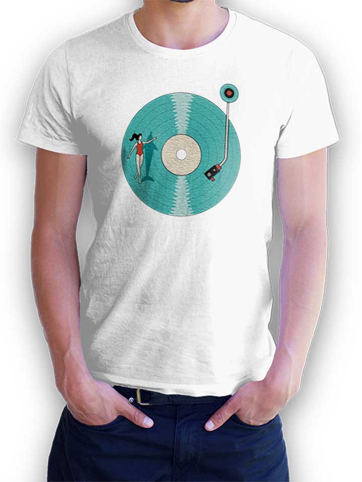 Nature Vinyl Record T-Shirt weiss L
