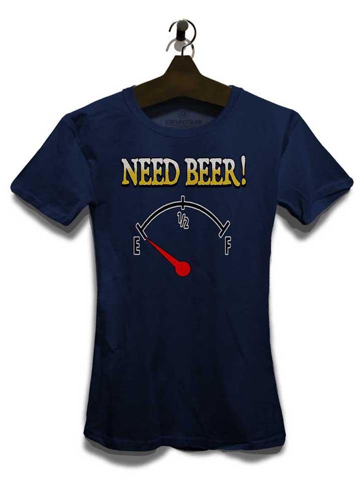 need-beer-damen-t-shirt dunkelblau 3