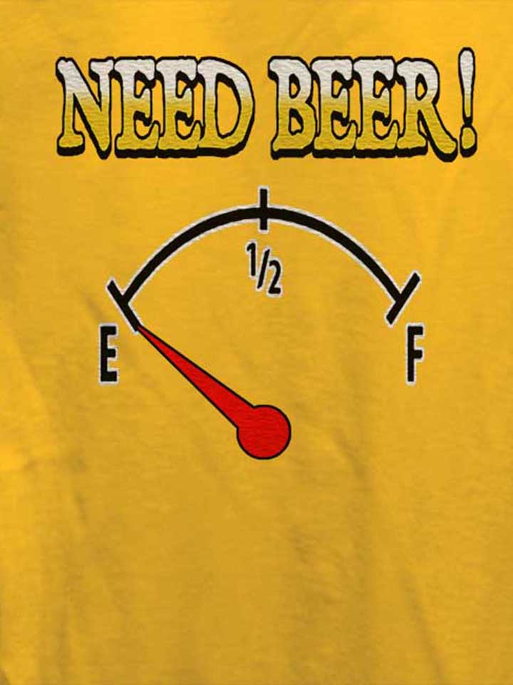need-beer-damen-t-shirt gelb 4