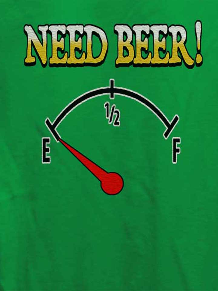 need-beer-damen-t-shirt gruen 4