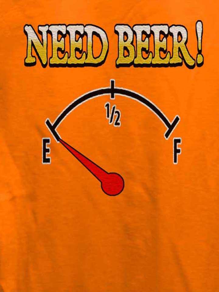 need-beer-damen-t-shirt orange 4