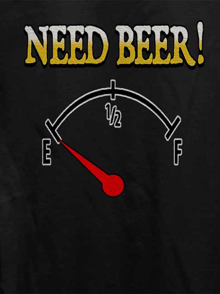 need-beer-damen-t-shirt schwarz 4