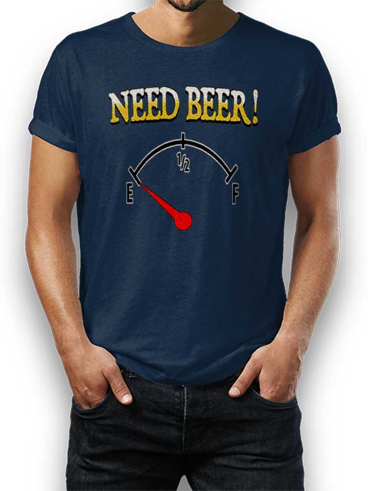 Need Beer Kinder T-Shirt dunkelblau 110 / 116