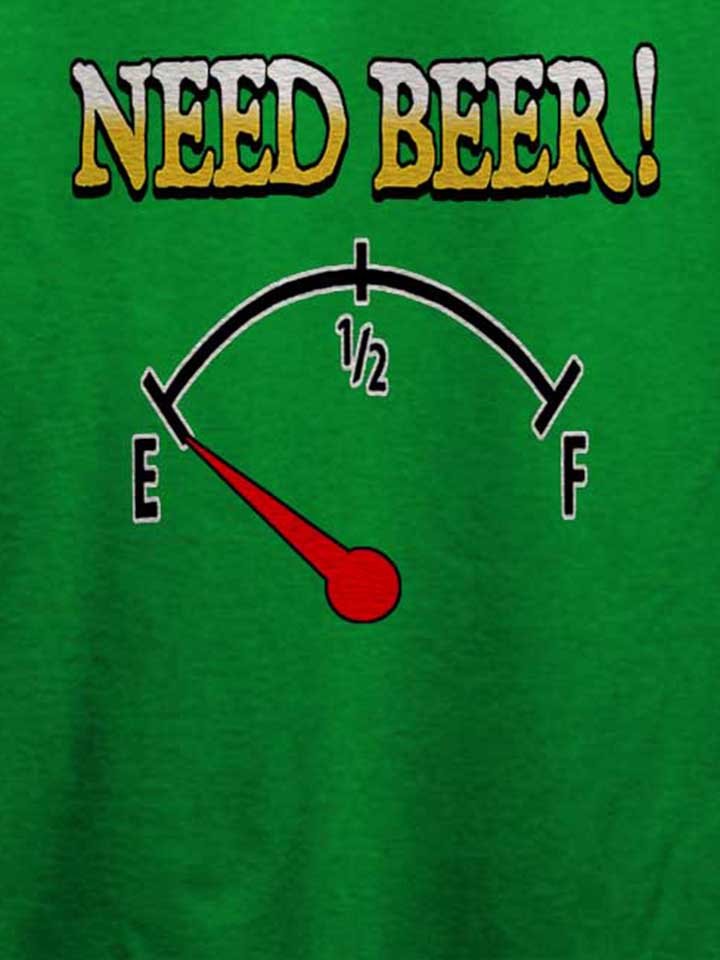 need-beer-t-shirt gruen 4