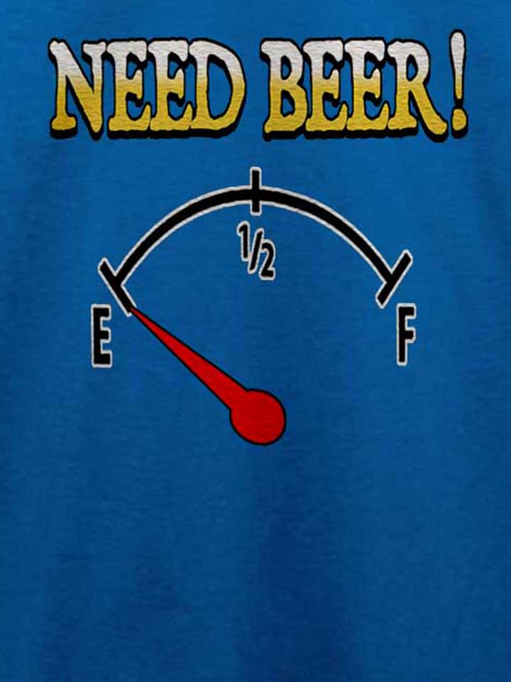 need-beer-t-shirt royal 4